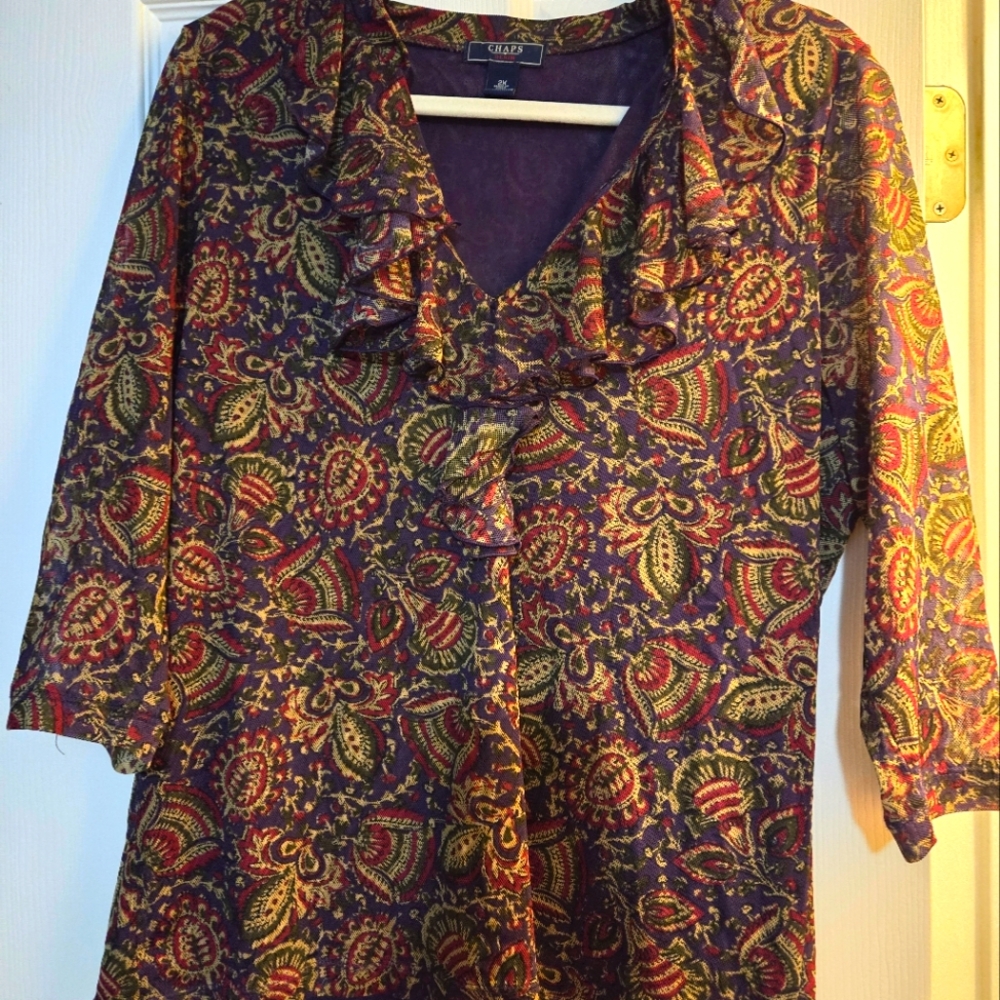 Women's blouse by Chaps, size 2X (tends to run small)